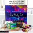 thumbnail image 3 of Soap Making Kit for Adults, Make Your Own Soap with Melt & Pour DIY Natural Soap Supplies; 6 Essential Oils, Silicone Soap Mold, Spoon, Dried Flowers, 1.5lbs. Goats Milk Soap Base, 4 Colors, 9 Labels, 3 of 10