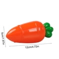 thumbnail image 3 of Eespoir Carrot-shaped Candy Box, Easter Party Decoration Gift Box, Seasonal Treat Container, for Candy, Snacks, Small Gifts, Table Centerpiece, Festive Spring Design(Red), 3 of 6