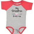 thumbnail image 3 of Inktastic My Grandma Loves Me Heart Grandchild Boys or Girls Baby Bodysuit, 3 of 5
