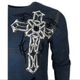 thumbnail image 6 of XTREME COUTURE by AFFLICTION Men's T-shirt DARKER SIDE Thermal Biker MMA S-2X, 6 of 9