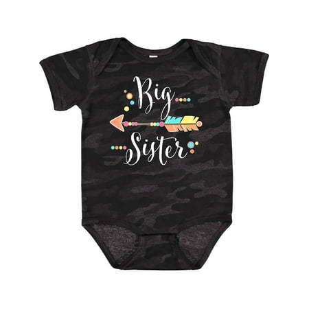 

Inktastic Big Sister- Dots and Arrow Gift Baby Girl Bodysuit