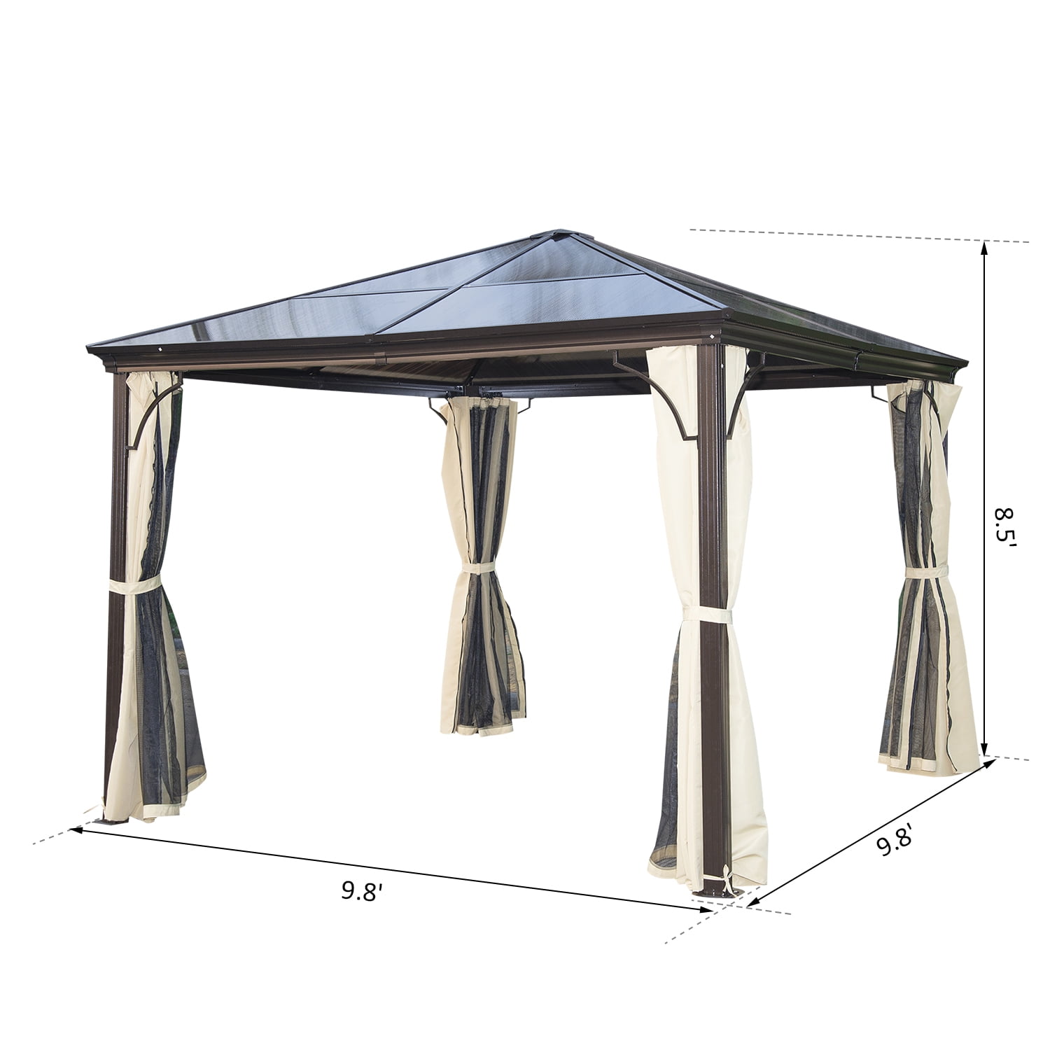 Hard Top Waterproof Gazebo Canopy 