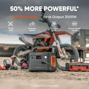 Jackery Solar Generator 1000 v2 with 100Wair Solar Panel,1060Wh Portable Power Station LiFePO4 Battery,1500W AC/100W USB-C Output,1Hr Fast Charge for Camping, Travel, Emergency Backup