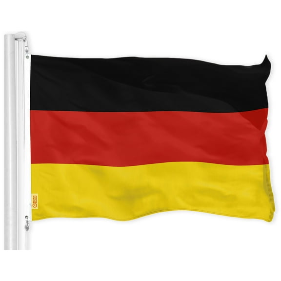 G128 - Germany Flag 3x5 ft Printed with Brass Grommets on 150D Quality Polyester