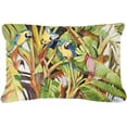 thumbnail image 1 of Coussin Décoratif en Toile avec Trois Perroquets Bleus, 1 of 1