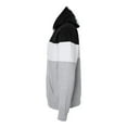 thumbnail image 3 of J. America Varsity Fleece Colorblocked Hooded Sweatshirt, 3 of 4
