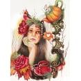thumbnail image 2 of Sheena Pike Art 25x32 Black Ornate Wood Framed with Double Matting Museum Art Print Titled - Autumn Tea - Tea Series, 2 of 4