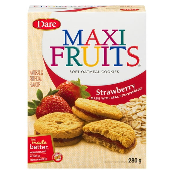 Maxi Fruits Strawberry Cookies, Dare, 280 g