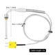 thumbnail image 1 of Termopar EGT tipo K para sonda de temperatura de gases de escape con punta expuesta para respuesta rápida y conector Conector tipo mini K con resistencia a altas temperaturas Enchufe macho amarillo Te Higoodz Industrial, 1 of 8
