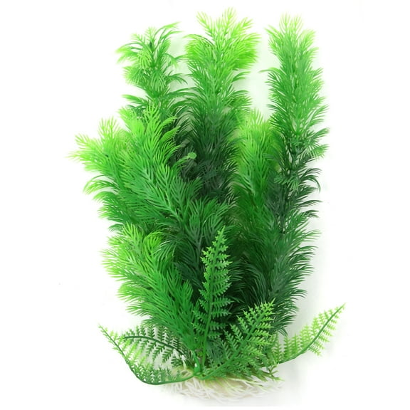 Unique Bargains 27cm Landscape Fish Tank Green Decoration Plastic Plant