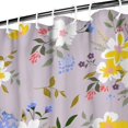 thumbnail image 3 of Waterproof Beautiful Colorful Floral Shower Curtain 72x72 Inch Boho Style Polyester Unique Shower Curtain for Bathroom Hotel Home Decor with 12 Plastic Hooks, 3 of 5