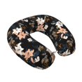 thumbnail image 2 of Balery Lilies Flowers Neck Pillow for Traveling, Upgraded Travel Neck Pillow for Airplane 100% Pure Memory Foam Travel Pillow for Flight Headrest Sleep, 2 of 8
