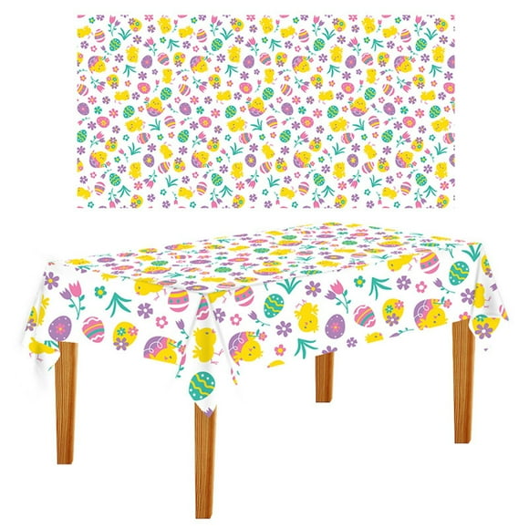 RYRDWP Easter Party Tablecloth Holiday Party Background Wall Table Decoration