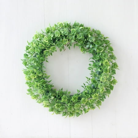 15.7 Thanksgiving Front Door Wreath Pendants Tulip Wreath Fall Home Decorations Farmhouse Fake Flowers Summer Wreaths Decorations Exquisite Door Wreaths for Front Door Outside All Season