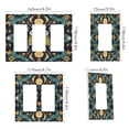 thumbnail image 2 of Yayeee Rocker Switch Wall Plate 3-Gang 6.5"x4.6" Home Decorative Outlet Cover, Brown Mystical Owls, 2 of 6