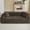 Brown, variant on Aukfa 3 Piece Boneless Couch Set, Cloud Sofa Armchair w/ 2 Cup Holders&Storage Pockets for Living Room, Corduroy, Black