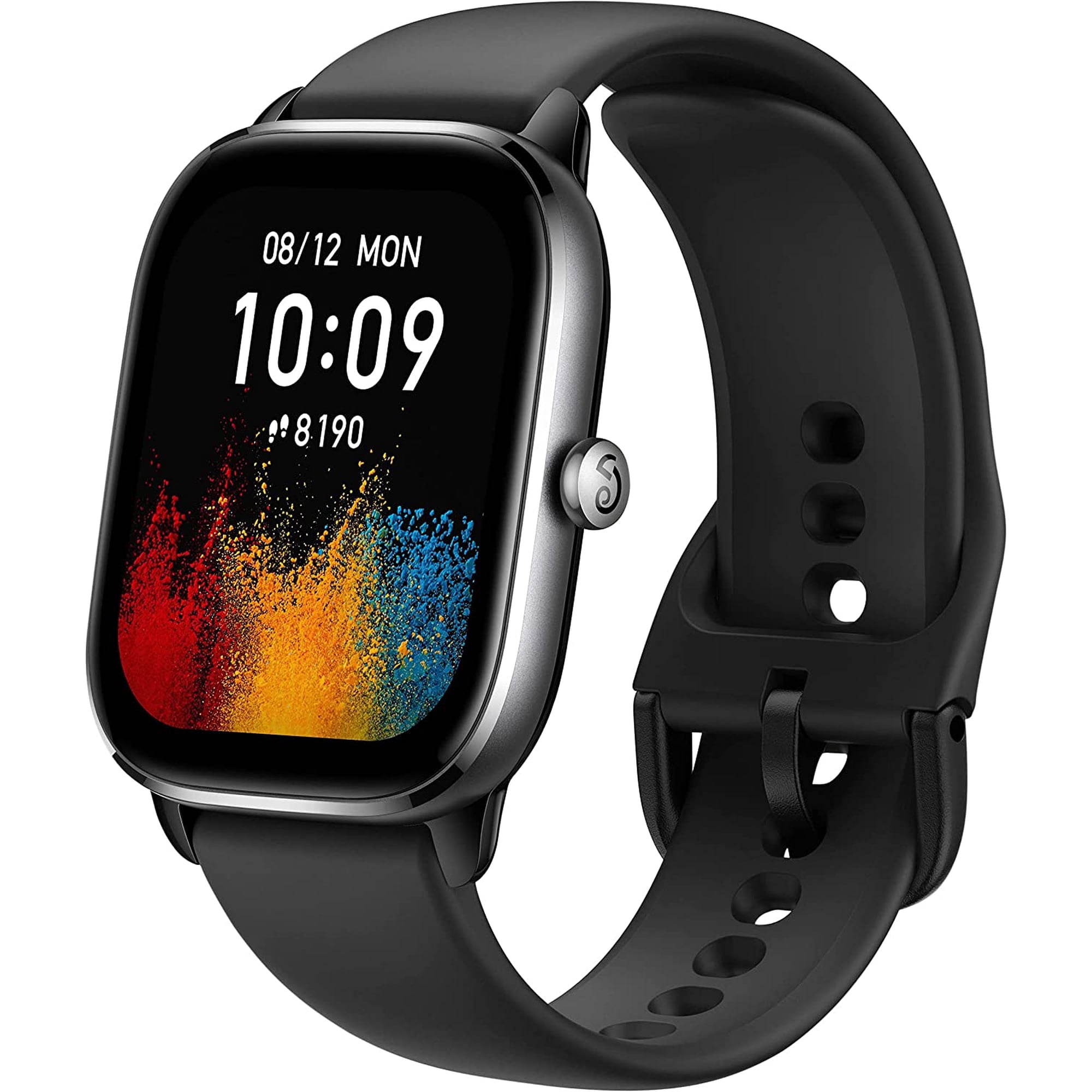 Amazfit GTS 4 Mini Smart Watch: Fitness Tracker with 120+ Sport Modes-Black Silicone Watchband