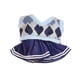 thumbnail image 2 of Conjunto de ropa para muñecas de 2 x 20 cm, accesorio de vestuario, vestido y chaleco JK cómodos para muñecas. Azul, 2 of 9