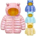thumbnail image 2 of XBASW 1-5T Toddler Dazzle Color Winter Jacket Baby Hooded down Cotton Coat Jacket for Girls Boys Padded Puffer Warm Outerwear, 2 of 8