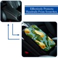 thumbnail image 5 of Pear Car Armrest Pad Armrest Accessories Soft Comfortable Furry Printed 12.5x8.2 Inch Armrest Accessory, 5 of 6