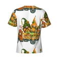 thumbnail image 6 of Qekee Thanksgiving Truck Classic Fit T-Shirt Men's Shirt Men's Tight Short Sleeves for Exercise, Running, Mountaineering - Thanksgiving Truck, 6 of 9