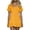 #169-Yellow, variant on TaTaai Women's Loose Fit Hooded Dress Short Sleeve Solid Color Casual Flared Hem T-Shirt Dress Lightweight Summer Polyester Blend Gift
