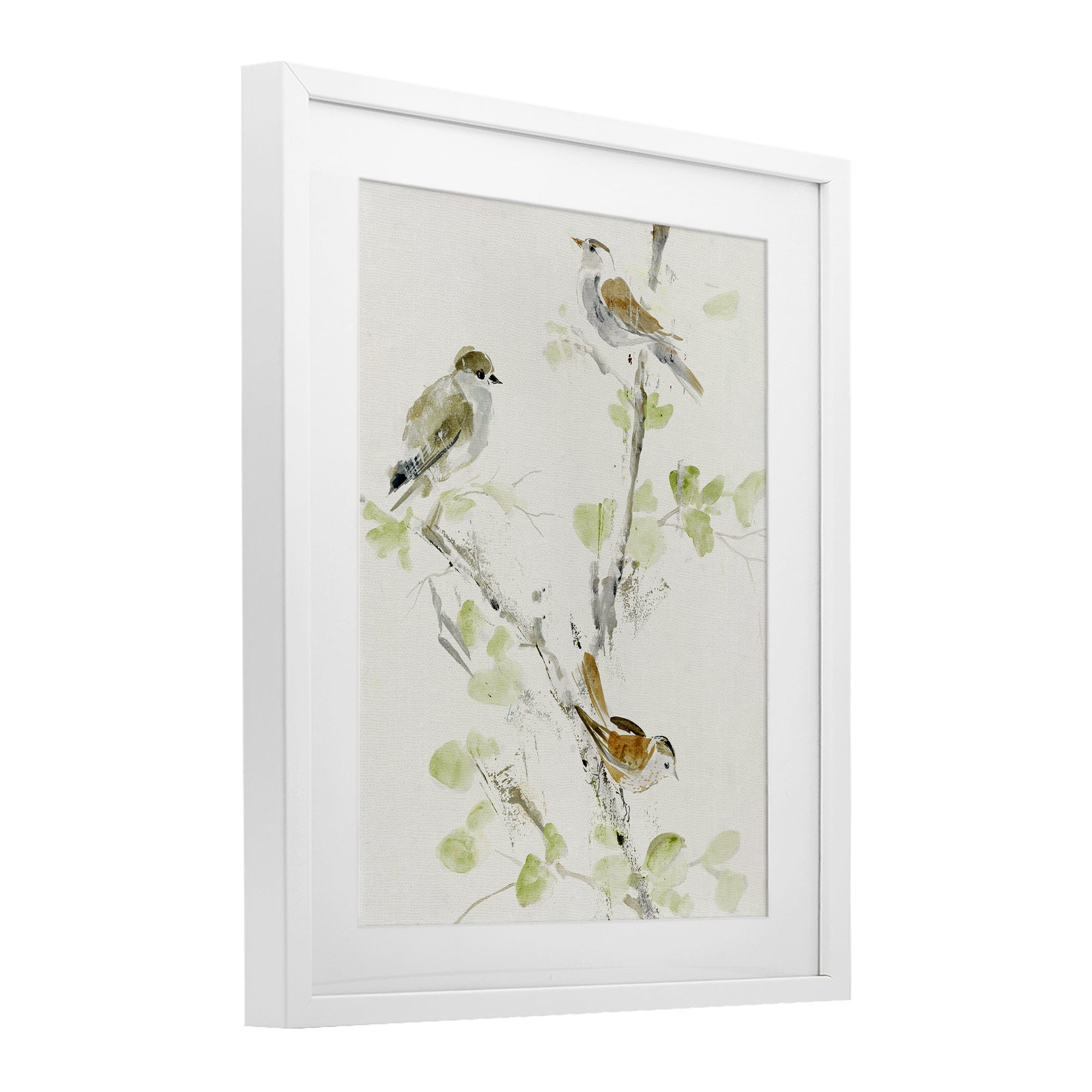 Stupell Industries Delicate Feathers Abstraction White Framed Print Under Glass, design by Lorenzo Collective