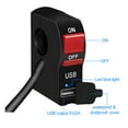 thumbnail image 2 of Milue Universal Scootor Headlight Switch Handlebar On Off Button with USB Car Charger, 2 of 8
