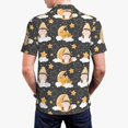 thumbnail image 4 of Daiia Cute Bee Gnome Pattern Men’s Polo Shirts,Solid Deck Shirt,Classic Fit, Breathable Cotton Polo for Casual and Sport Wear-3X-Large, 4 of 9