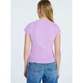 thumbnail image 3 of Free Assembly Women's Scoop Neck Tee with Short Sleeves, Sizes XS-XXL, 3 of 5