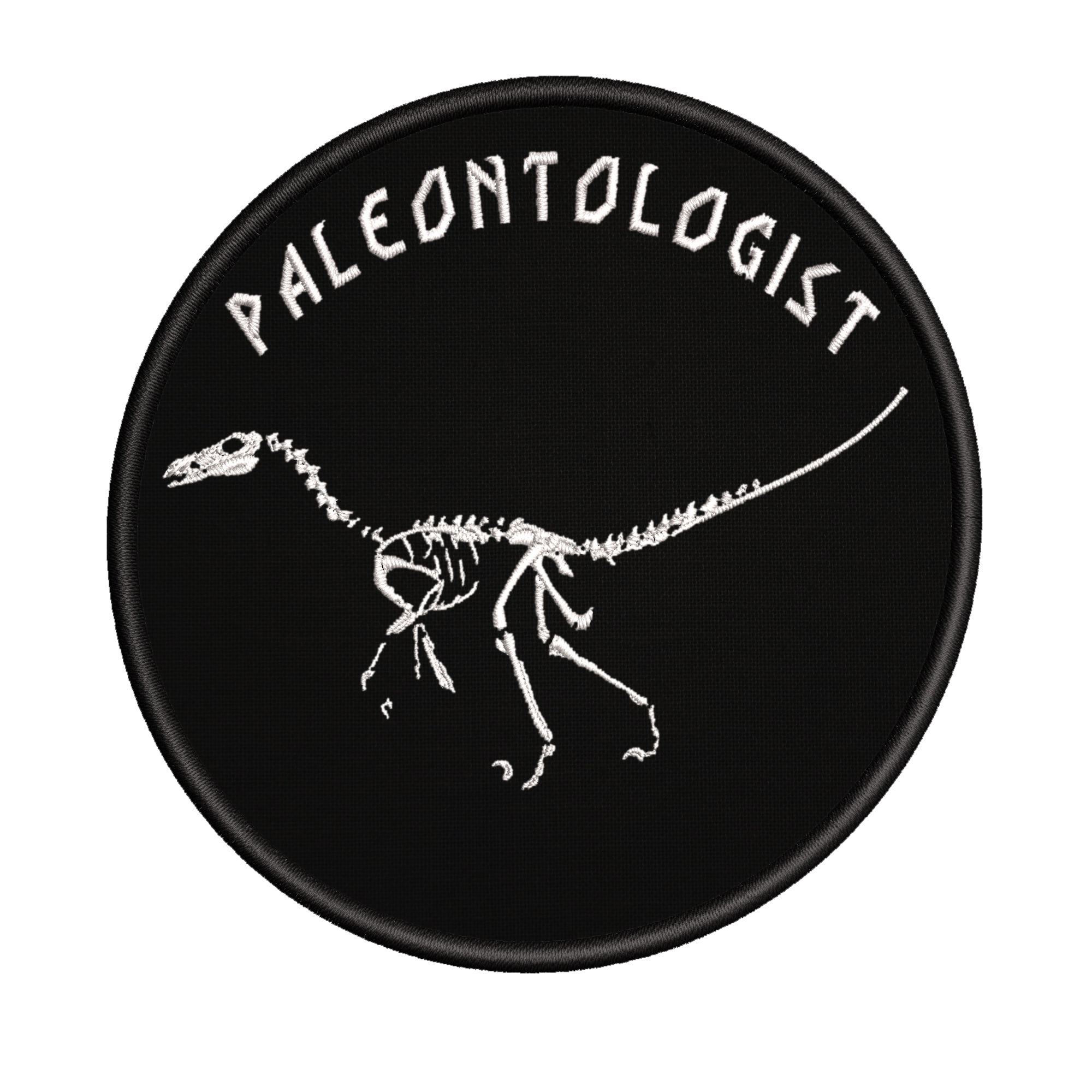 Paleontologist Raptor Embroidered DIY Iron on or Sewon Decorative