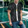 thumbnail image 6 of Lsque Lavender Flowers Pattern Mens Polo Golf Shirts Funny Graphics Shorts Sleeve Button Shirts Baseball T-shirt-3X-Large, 6 of 7