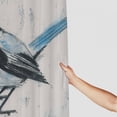 thumbnail image 3 of Orinice Blue Tail Bird Wall Bathroom Decor Set with Hooks, Colorful Luxurious Graphic Print Polyester Fabric Shower Curtain for Home Bathtubs Decoration 60x72, 3 of 7