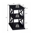 thumbnail image 6 of Convenience Concepts Coventry Chairside End Table with Shelves, Espresso, 6 of 7