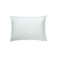 thumbnail image 5 of Light Aqua Fringe Soft Linen Pillow 14x20 Down Alternative Insert, 5 of 12