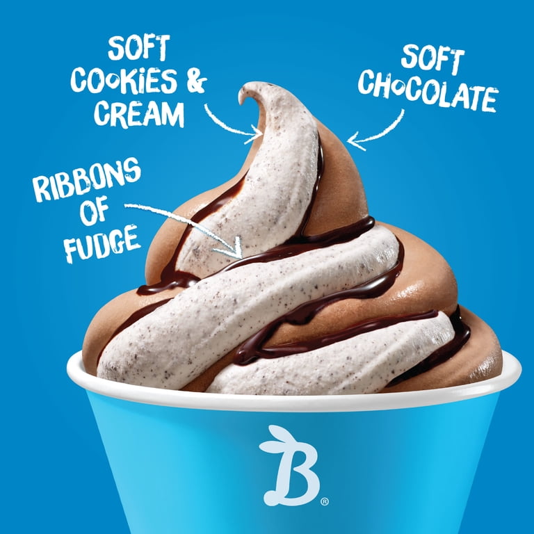Blue Bunny Soft Chocolate Cookies and Cream Frozen Dessert 16 fl