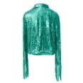 thumbnail image 5 of Hauaitttt Sequin Fringe Jacket Shiny Disco Outfit Theme 90s Streetwear Jacket Glitter Tassel Coat Woman's Clothes Women Open Jackets Womens Autumn Winter Jacket Casual Outwear Womens Outfits Casual, 5 of 5