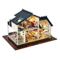 thumbnail image 1 of ebles de miniatura de bricolaje, de rompecabezas 3D hecho , juguetes creativos CUTICAT Casa de muñecas en miniatura DIY, 1 of 8