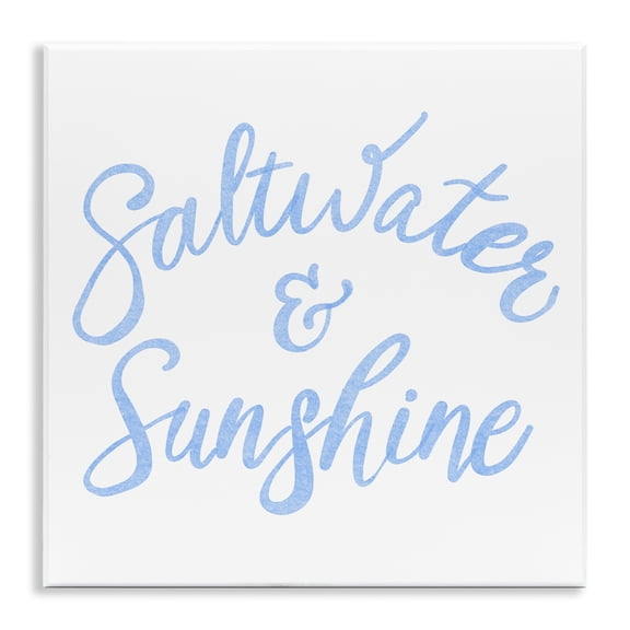 Stupell Industries Contemporary Minimal Saltwater & Sunshine Wall Plaque Art, 12 x 12, by SunDance Group; LLC
