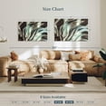 thumbnail image 4 of Elephant Stock Glossy Silver Fabric Abstract Wall Art - Horizontal Canvas Wall Art - Living Room Wall Decor - Abstract Canvas - Brown And Blue Decor - 45" x 30", 4 of 8