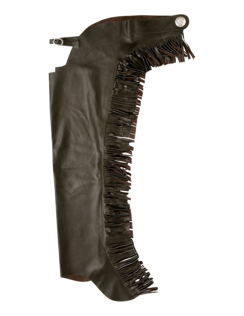 Tough1 Smooth Leather Show Chaps Large
