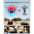 thumbnail image 2 of Cámara para auto IIWEY N6 de 4 canales, 360°, WiFi 6, GPS, 128 GB, 2 of 7
