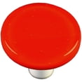 thumbnail image 1 of Round Knob in Tomato Red (Black), 1 of 2