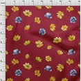 thumbnail image 3 of oneOone Silk Tabby Fabric Flower Watercolor Printed Fabric 1 Yard 42 Inch Wide, 3 of 4