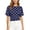 Blue, variant on Women's Polka Dot Back Tie Waist Dolman Sleeve Blouse Tops Spring Summer Boat Neck Casual Tops for Everyday Wear 1PC S-XXL