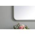 thumbnail image 4 of Elegant Decor MR802842WH 28 x 42 in. Soft Corner Metal Rectangular Mirror, White, 4 of 6