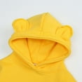 thumbnail image 6 of jjayotai Spring Kids Hoodies Bear Ears Baby Boys Girls Hoody Children Pullover Outerwear Yellow 12-24 Months, 6 of 9