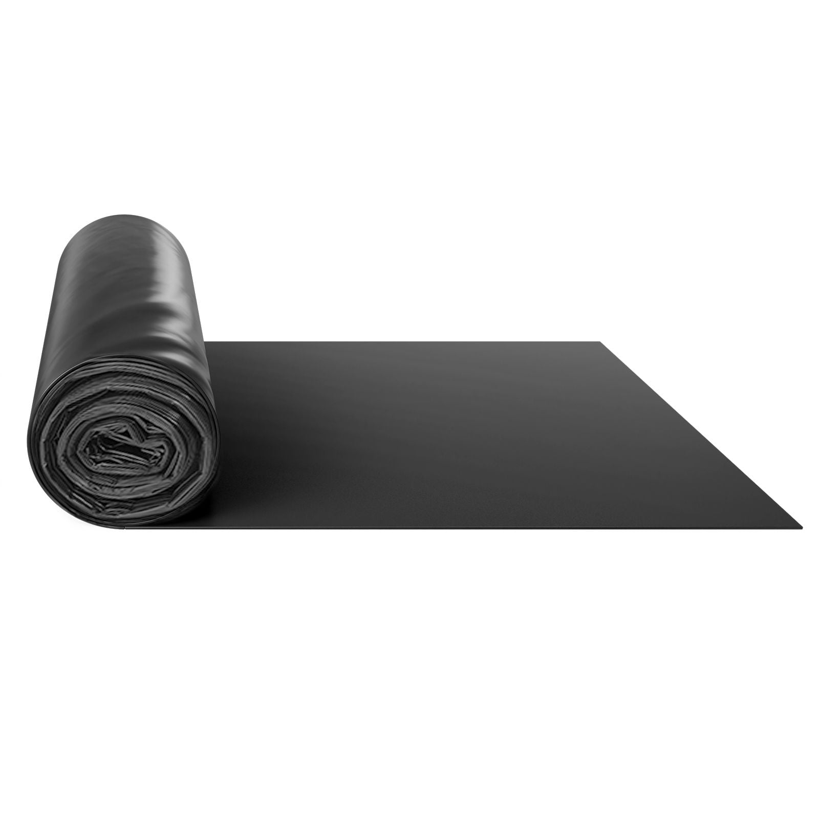 Plastic Sheeting 3x50ft, 4mil Heavy-Duty Polyethylene, Weed Barrier Black Film, Weather Resistant, Moisture and Seepage Control for Garden Construction