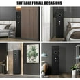 thumbnail image 4 of Gun Safes Gun Safe, 3-5 Gun Quick Access Digital Password for Home Gun and Pistols with LCD Keypad, 3 Adjustable Racks, Long Gun Safe for Guns with LED Light, Alarm System, 4 of 6