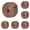 Coffee 6PCS, variant on Edge Strips Stickers Guard Tape For Corners Scratch Self Trim Molding Seal, 15x10cm, Coffee 1PCS